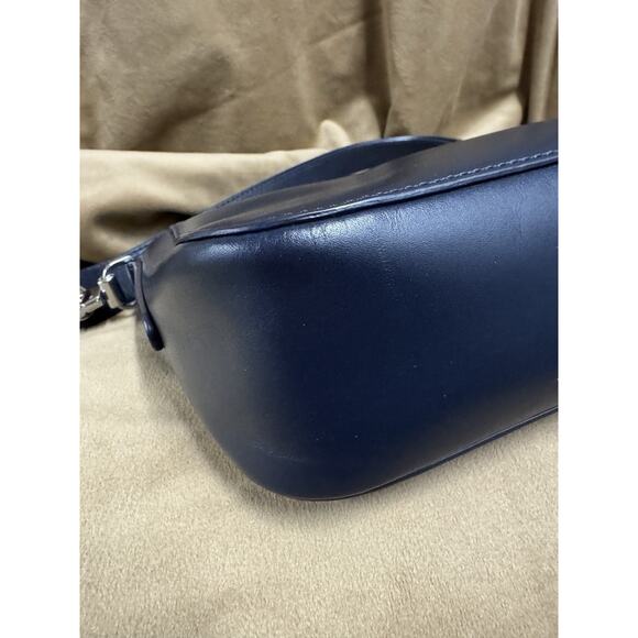 NWT Michael kors quiet designer Shoulder Leather Navy Blue - Picture 7 of 13